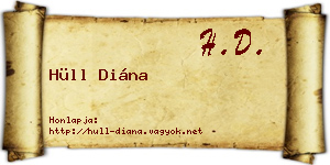Hüll Diána névjegykártya